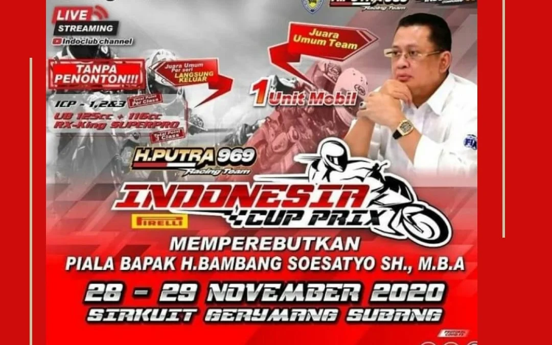 Gelaran Indonesia Cup Prix di Sirkuit Gery Mang Resmi di Tunda, Ini Alasannya