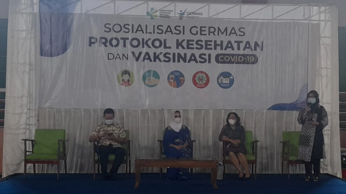 Sosialisasi Germas, Linda Megawati: Jangan Kendor Terapkan Protokol Kesehatan