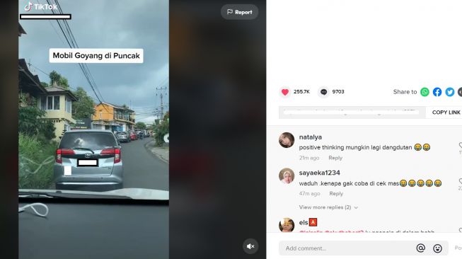 Viral Video Mobil Goyang di Puncak Saat Macet, Fikiran Netizen Langsung Melayang, Hayo Lagi Ngapain?