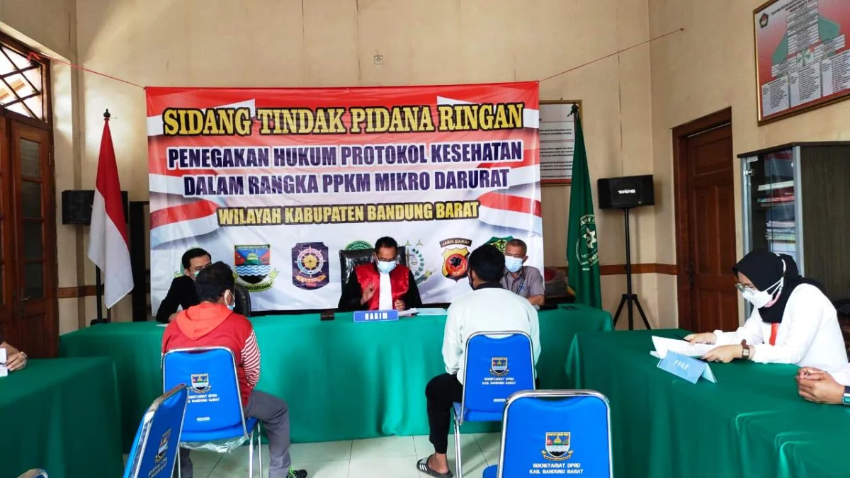 26 Pelanggar Prokes di Bandung Barat Divonis Denda