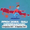 PPKM Jawa Bali Diperpanjang hingga 23 Agustus