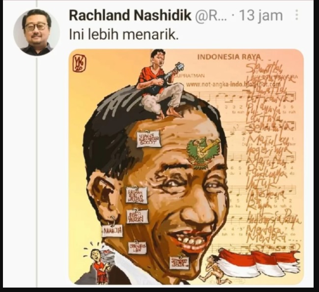 Trending di Twitter, Hashtag #TangkapRachlandNashidik Akibat Dinilai Menghina Jokowi