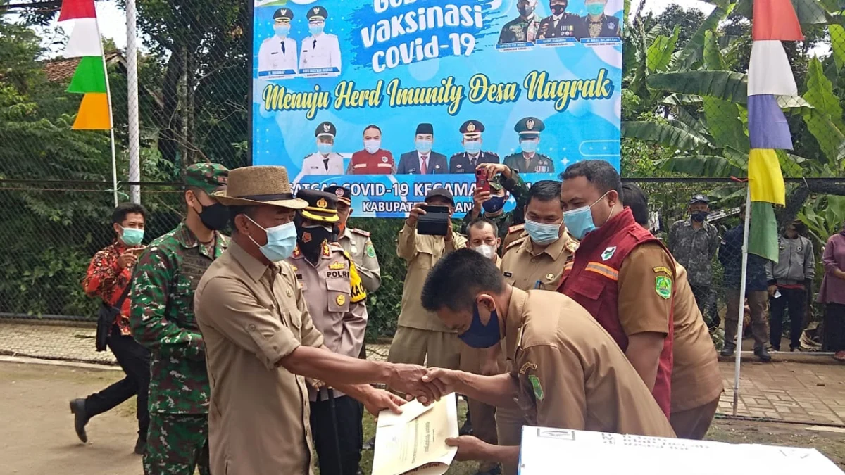 H Ruhimat, bersama Kapolres Subang AKBP Sumarni, Dandim Subang, Dinkes Subang, Desa Nagrak, Ciater