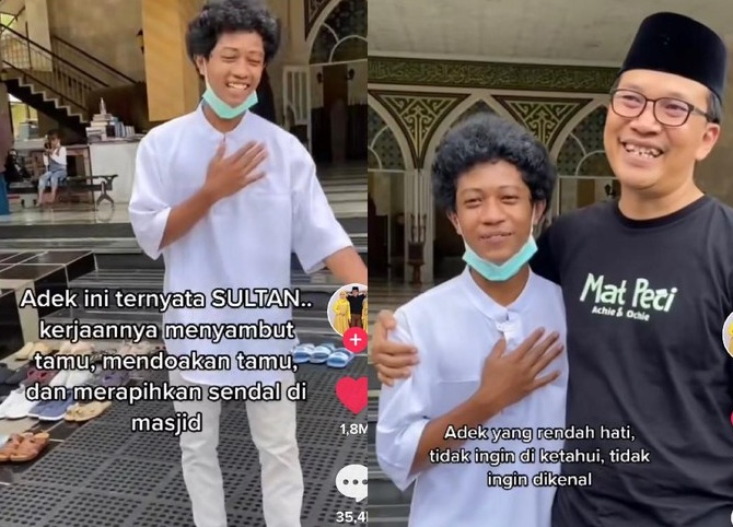Viral! Kisah Lengkap Raja, Rapihkan Sandal Mesjid, Padahal Anak Pemilik Resort di Subang