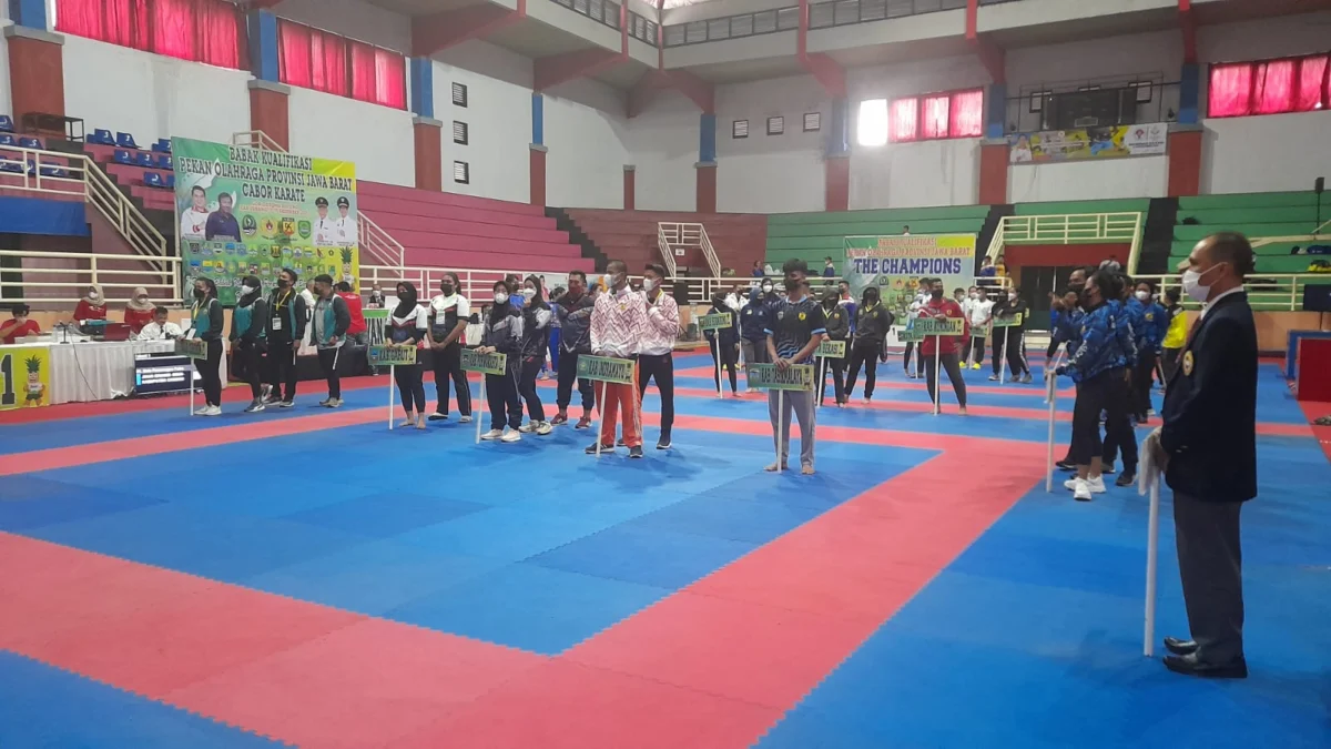 Pembukaan BK Cabor Karate Porprov di GOR Gotong Royong, Selasa (07/12)