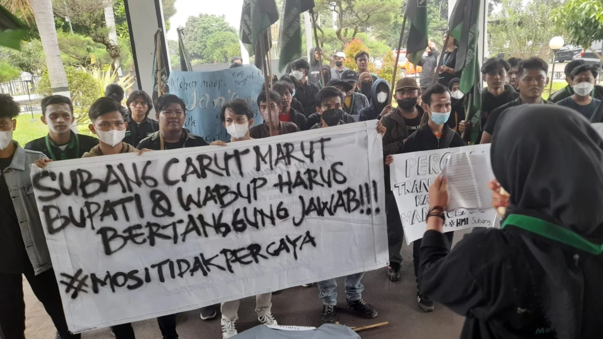 HMI Subang Dorong Bupati dan Wabup Tunaikan Janji Politik (Foto: Dok.Pasundan Ekspres)