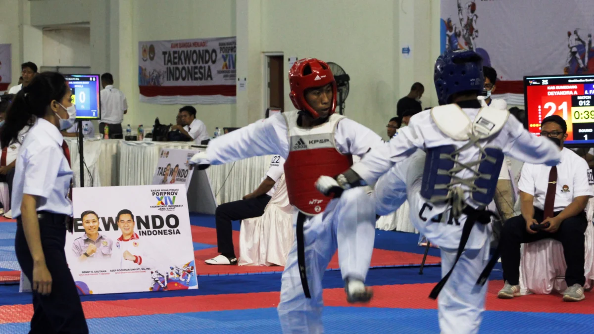 Atlet Taekwondo Berebut Tiket Porprov