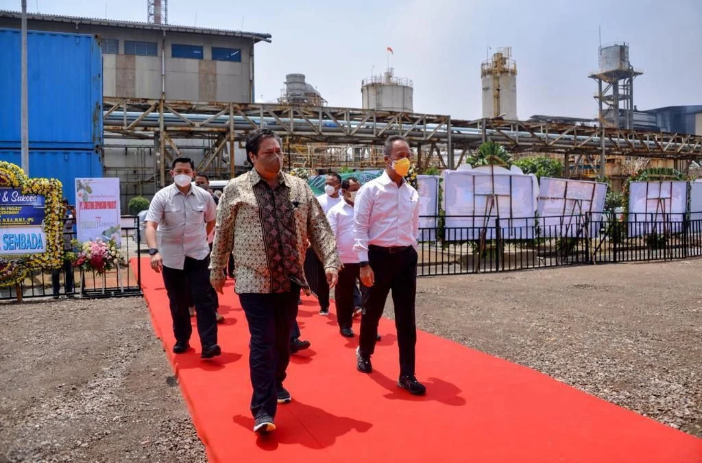 Menko Airlangga Hadiri Groundbreaking Perluasan Pabrik Refinery Mineral Pertama di Indonesia