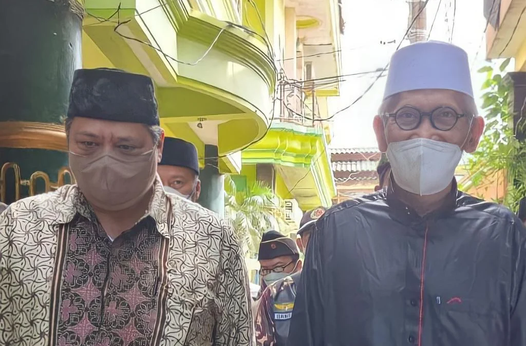 Airlangga Hartarto Bawa Dua Menteri Minta Doa Rais Aam PBNU Miftachul Akhyar