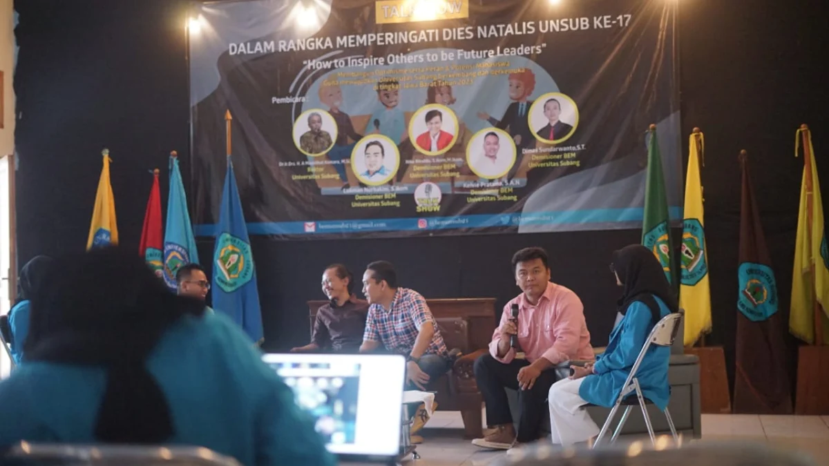Talkshow Kepemimpinan di Unsub, Niko Ajak Mahasiswa Unsub Tangkap Peluang Kemajuan Subang