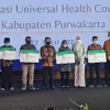 PERTAMA. Kabupaten Purwakarta menjadi kabupaten pertama di Jawa Barat yang berpredikat Universal Health Coverage. ADAM SUMARTO/PASUNDAN EKSPRES