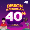 Ramadan Berkah, Semangat Berbagi JNE Semakin Menggelora Hingga Beri Promo Diskon 40 Persen