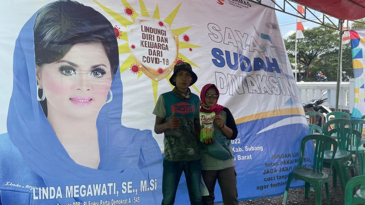 Anggota DPR RI Hj Linda Megawati Gelar Vaksinasi di Pusakajaya