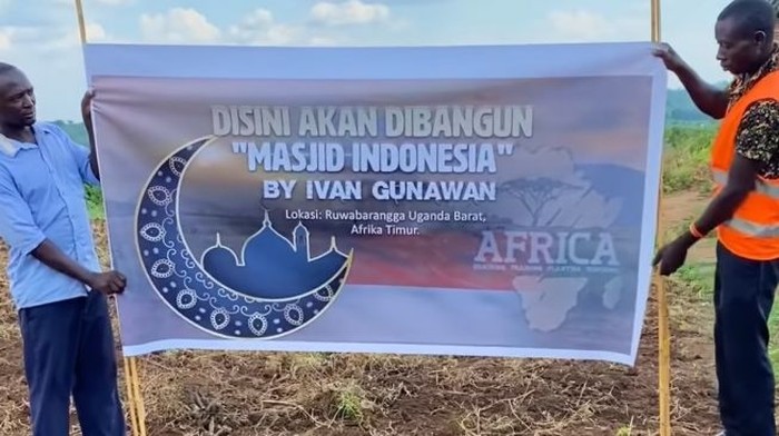 Pembangunan Masjid Ivan Gunawan di Afrika