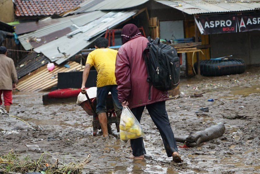 UPDATE Kondisi Banjir Garut: Ketinggian Air Sudah Turun