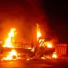 Kecelakaan Maut, Mobil Bak Terbuka Terbakar di Pamanukan, 4 Orang Tewas 3 Luka-luka