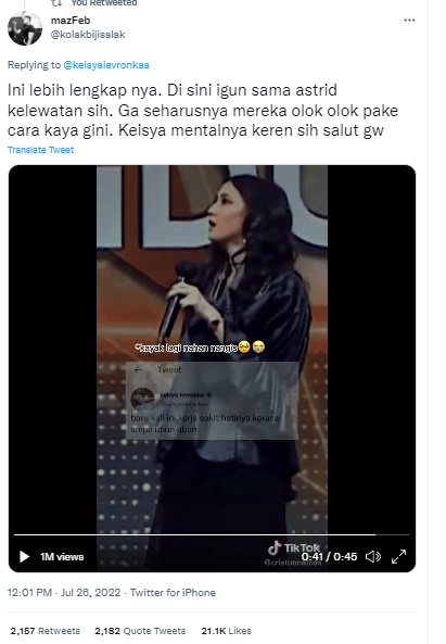 VIDEO! Trending Keisya Curhat Usai Dibully IGUN dan ASTRID, Netizen Auto Bela