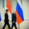 Presiden Joko Widodo bertemu dengan Presiden Rusia Vladimir Putin di Istana Kremlin, Moskow, Kamis, 30 Juni 2022..-BPMI Setpres/Laily Rachev-