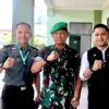 DARI KIRI : Dandim 0103 Aceh Utara, Letkol Hendra bersama Kapusdikter Brigadir Jenderal TNI Drajad Brima Yoga dan Plt Bupati Bandung Barat Hengki Kurniawan. DOK PORKOPIM SETDA KBB