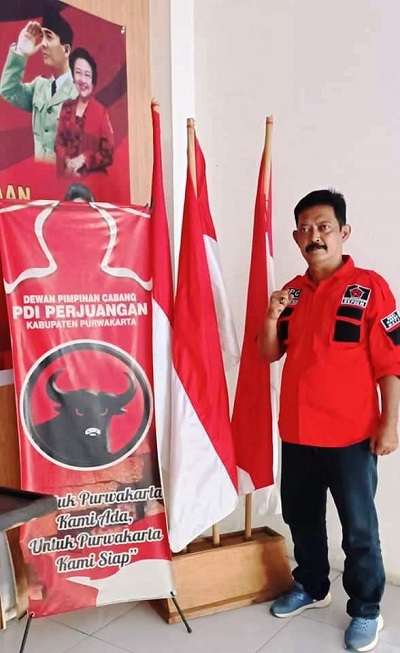 Ketua DPC Repdem Purwakarta Asep Rudiana. ADAM SUMARTO/PASUNDAN EKSPRES