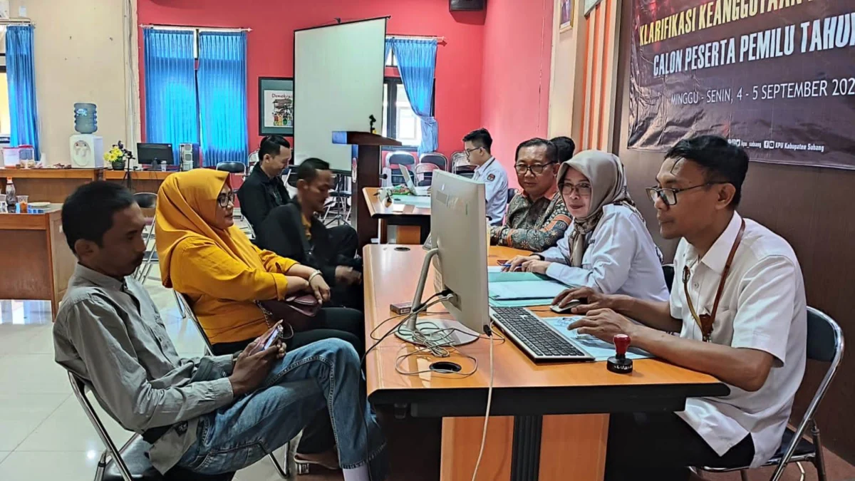 KPU Subang Temukan 15 Orang Masuk Dua Keanggotan Partai