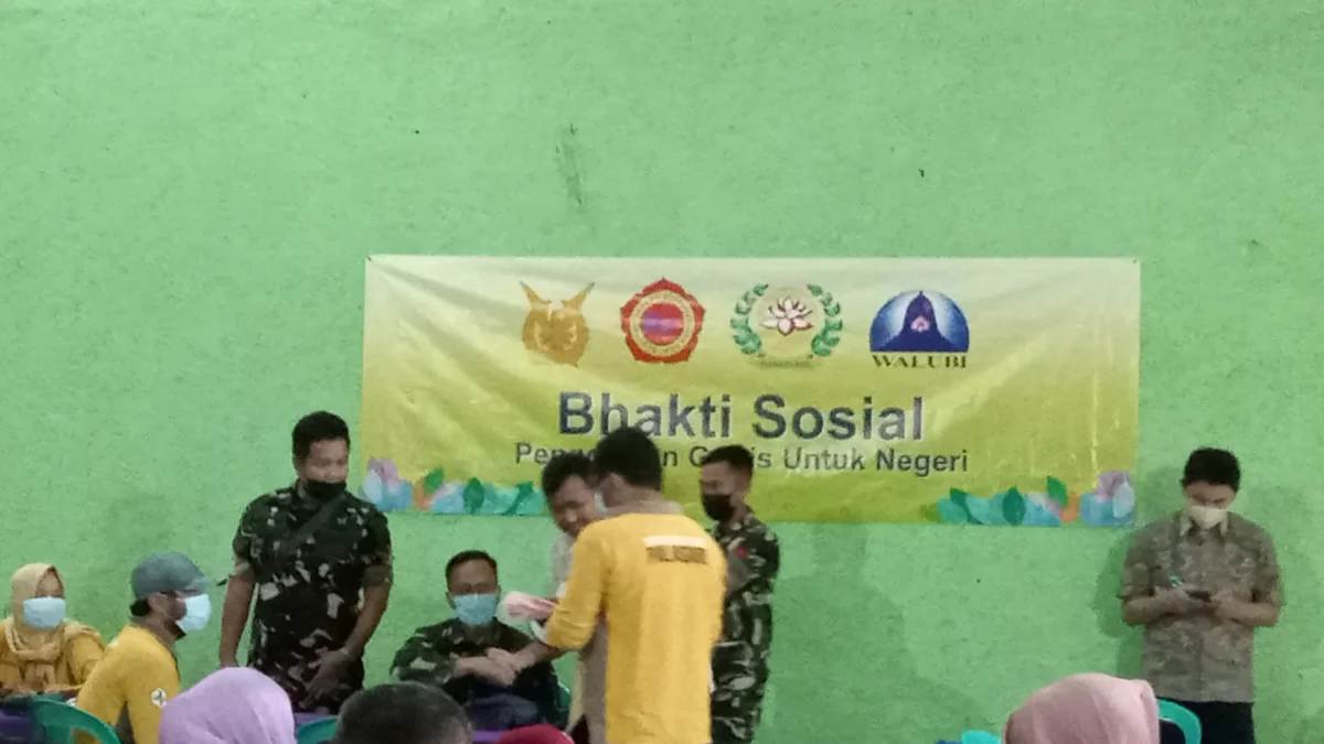 TNI AU Bersama Walubi Gelar Bakti Sosial, Sasar Masyarakat Desa Cisaat