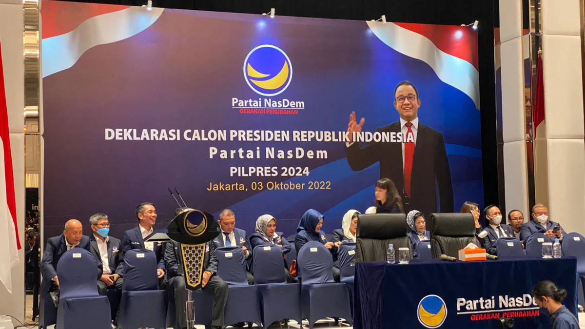 Partai NasDem Deklarasikan Anies Baswedan Sebagai Calon Presiden 2024