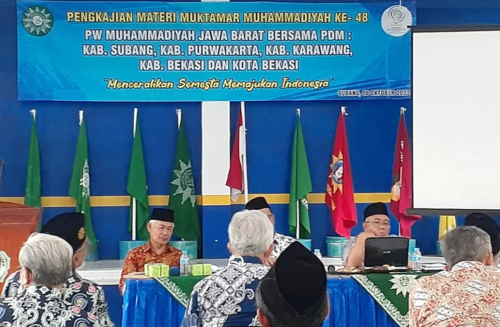 Pimpinan Wilayah Muhammadiyah Jawa Barat Gelar Pengkajian Materi Muktamar dengan 5 PDM di Kabupaten Subang 