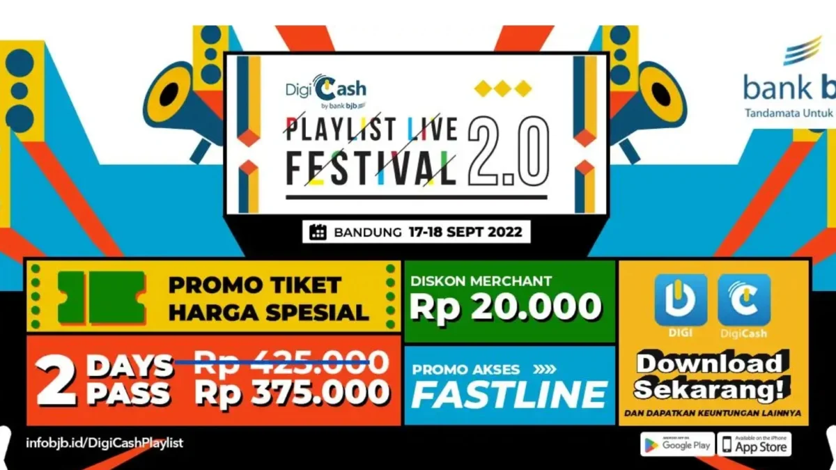 Pakai DigiCash Nonton Konser Playlist Live Festival 2.0 Jadi Mudah, Buka Tabungan di Bank Bjb Subang