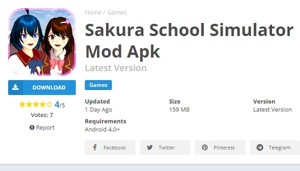 Link Download MOD APK Sakura School Simulator Versi November 2022, Tinggal Klik!