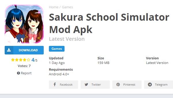 47 Kode ID Game Sakura School Simulator Terbaru November 2022, Lengkap Link Download MOD APK