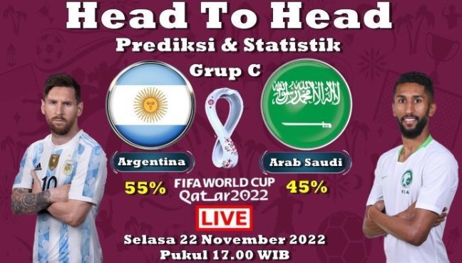 Prediksi Skor Piala Dunia Timnas Argentina vs Arab Saudi yang Akan Dimulai Sore Ini Pukul 17.00 WIB