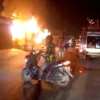 Kebakaran di Subang Hari Ini, Satu Kios di Pasar Panjang Terbakar, Pemadam Kebakaran Masih Berupaya Memadamkan Api