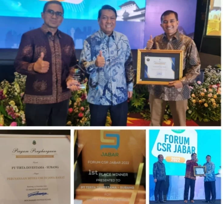 Prestasi Hebat Pabrik AQUA Subang di Penghujung 2022: Raih CSR Awards Jawa Barat 2022