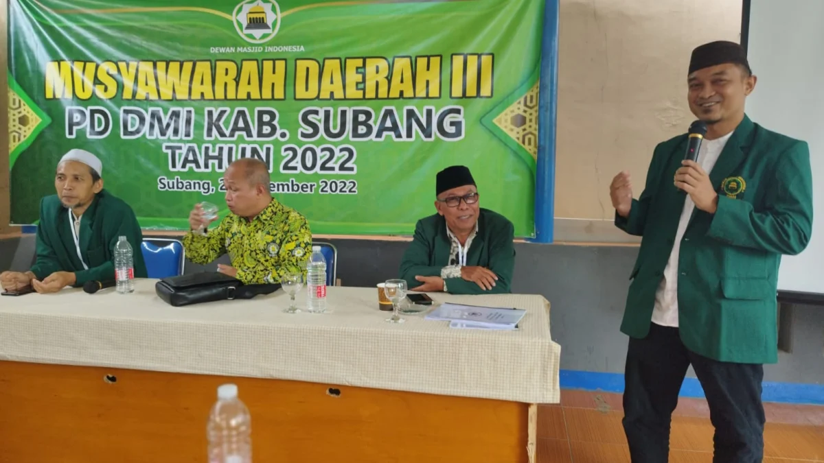 Ustadz Dadhe Alfath Terpilih Sebagai Ketua Dewan Masjid Indonesia Kabupaten Subang Periode 2022-2027