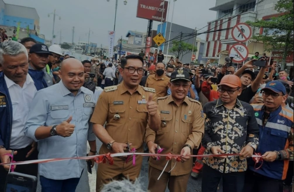 Resmikan Underpass Dewi Sartika, Ridwan Kamil Solusi Kemacetan di Depok