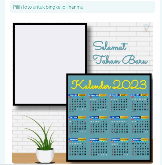 Twibbonize Kalender 2023, Lengkap Link Download Kalender 2023 Tanggal Merah, Hijirah, PDF CDR JPG PNG EXCEL Full HD (via Twibbonize)