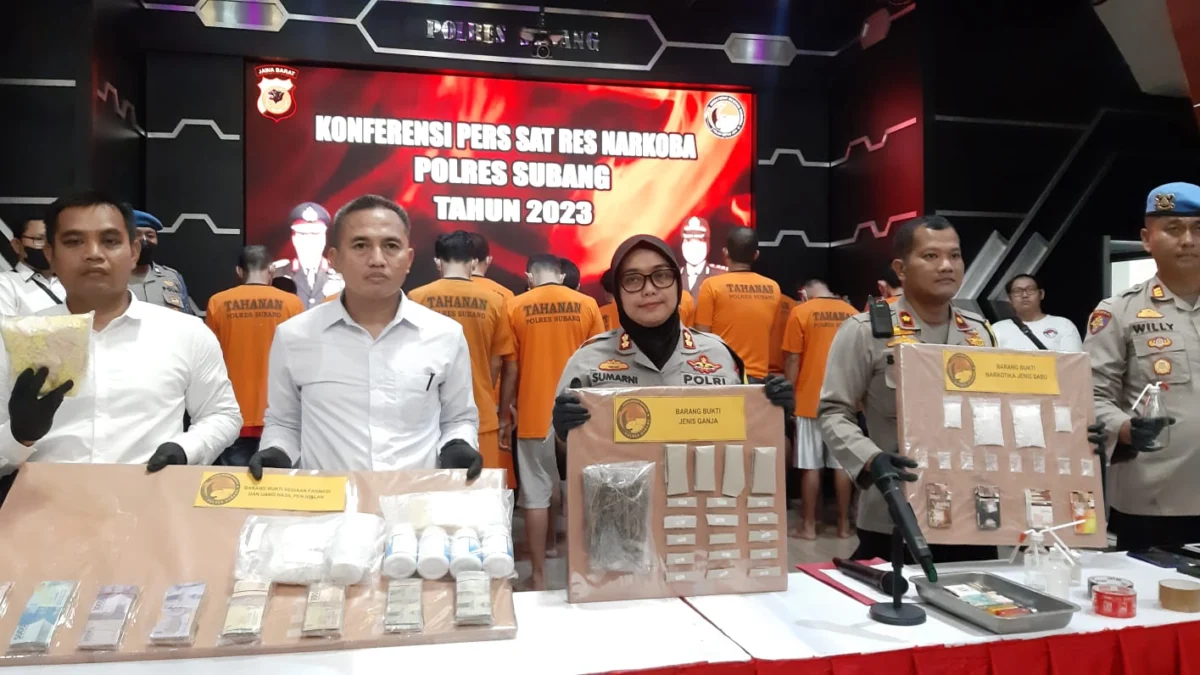 Polres Subang Ringkus Belasan Tersangka Narkoba, Berikut Total Barang Buktinya