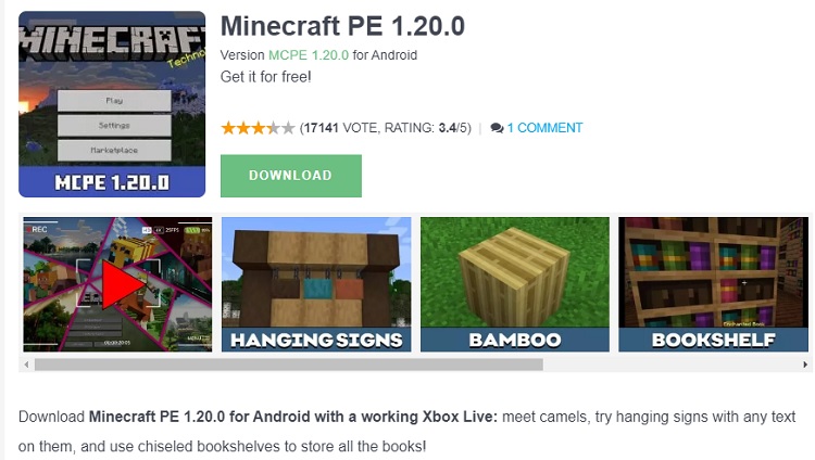 Link Minecraft 1.20 Download, Gratis dan Berbayar untuk Android PC dan iOS, Hanya di Sini (via mcdepl,org)