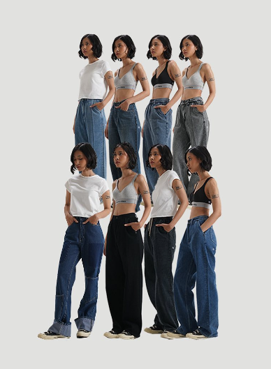 TOP 5 Celana Jeans Loose Straight Unisex Brand Lokal TERKECE!