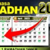 Jadwal Puasa Ramadhan 2023