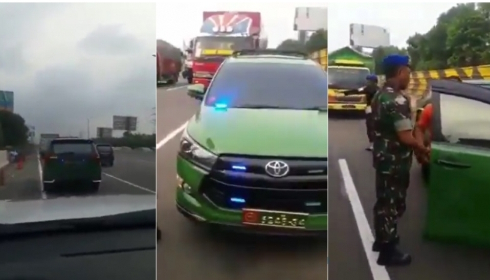 Pengemudi Mobil Pakai Strobo dan Berplat Nomor TNI Palsu Ditangkap