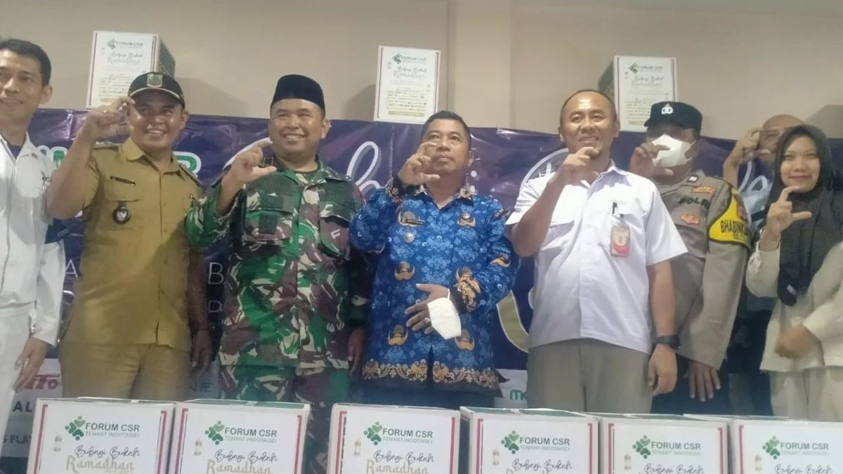 Forum CSR Tenant Indotaisei, Berbagi Berkah Ramadhan 1000 paket Sembako
