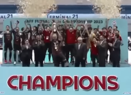 Tim Futsal Wakil Indonesia Black Steel Meraih Gelar Juara AFF Futsal Club Championship 2023