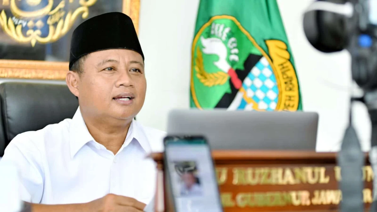 Wakil Gubernur Jawa Barat Uu Ruzhanul Ulum membuka Seleksi Tilawatil Qur'an dan Hadist (STQH) XVIII Tingkat Provinsi Jawa Barat Tahun 2023 di Plaza Pusdai Jabar, Kota Bandung, Minggu (7/5/2023). 