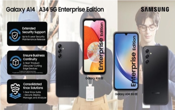 Khusus Pelaku UMKM dan Perusahaan di Indonesia Samsung Rilis Galaxy A14 dan A34 5G Enterprise Edition