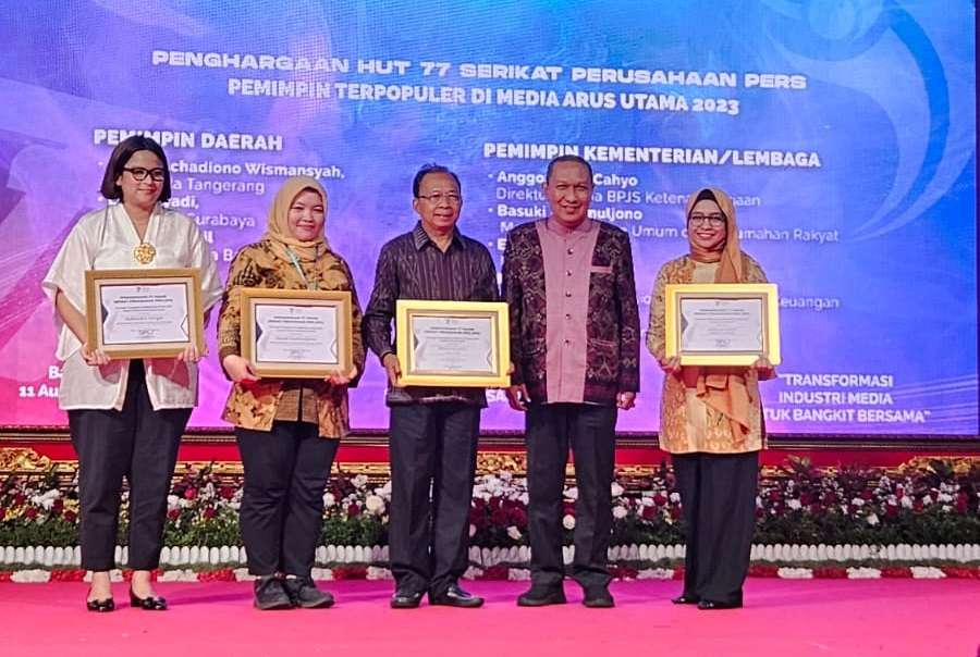 Ridwan Kamil Raih Penghargaan Pemimpin Tepopuler di Media Arus Utama dari Serikat Perusahaan Pers
