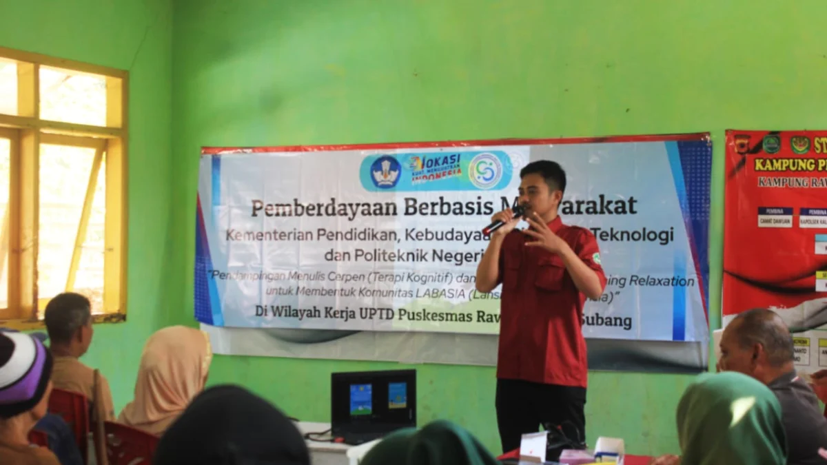 Dirjen Vokasi Kemendikbudristek Fasilitasi Dosen POLSUB Bentuk Komunitas untuk Lansia