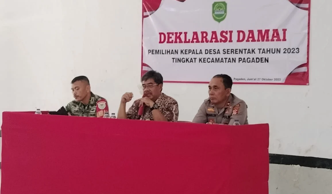 Pemerintah Kecamatan Pagaden Gelar Deklarasi Damai Pilkades Serentak