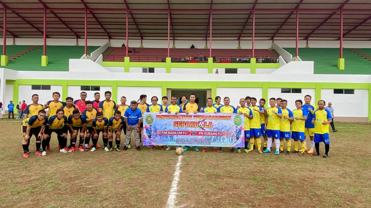 PN Subang Tanding Sepakbola Persahabatan Lawan Badilum FC